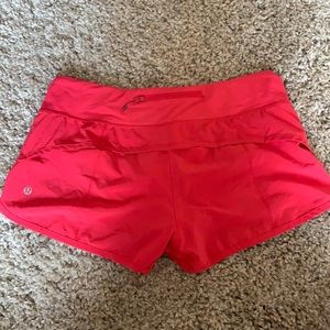 Hot pink Lululemon shorts
